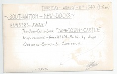 Capetown Castle back